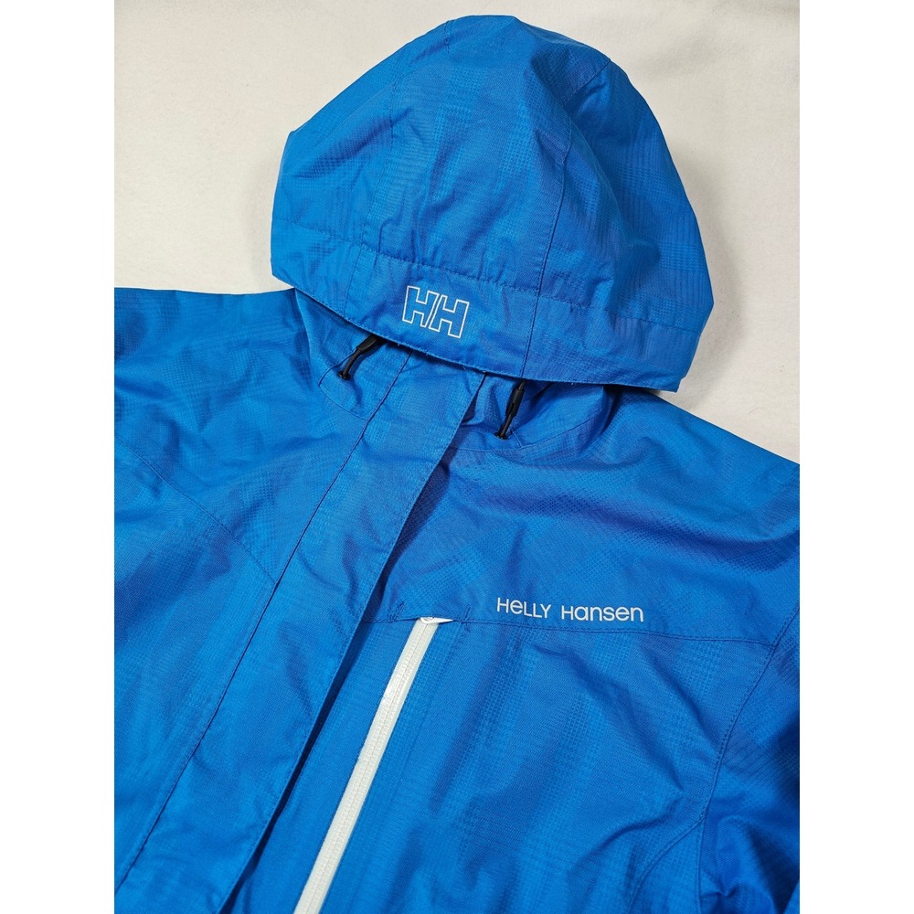 Helly Hansen Womens Helly Tech Protection Rain Jacket Blue Hooded Shell Size M - Picture 5 of 16